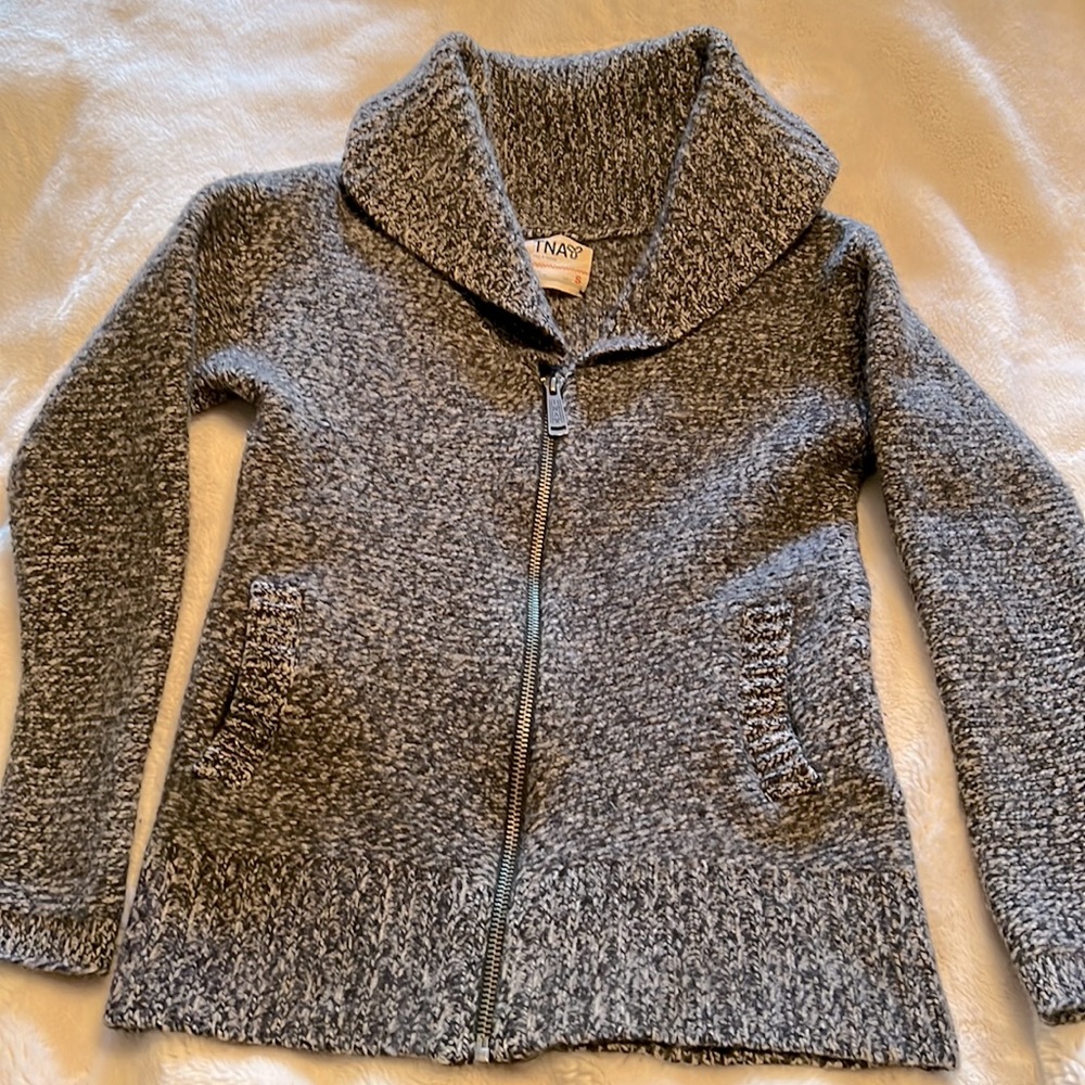 TNA zip up sweater